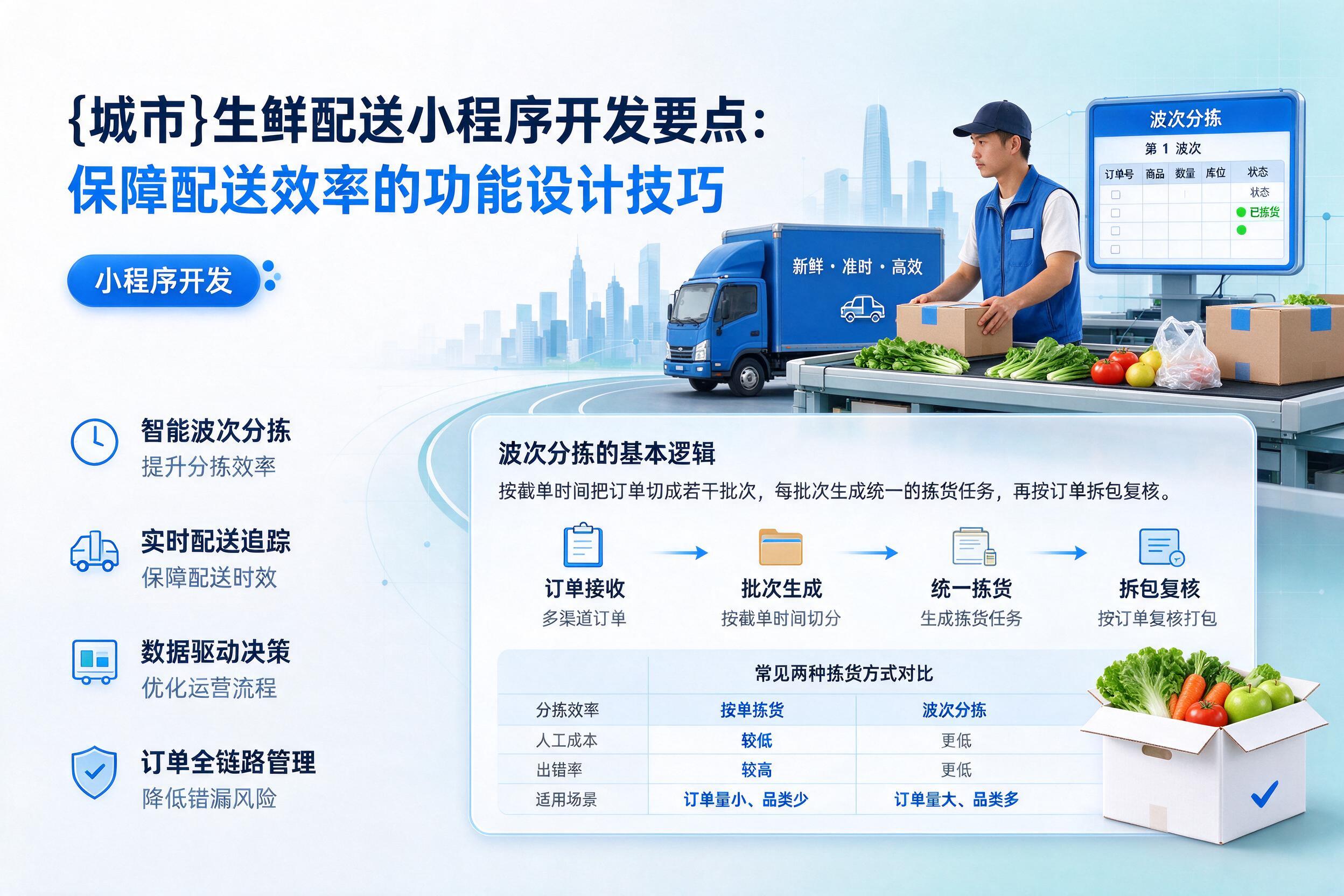 五指山生鲜配送小程序开发要点:保障配送效率的功能设计技巧